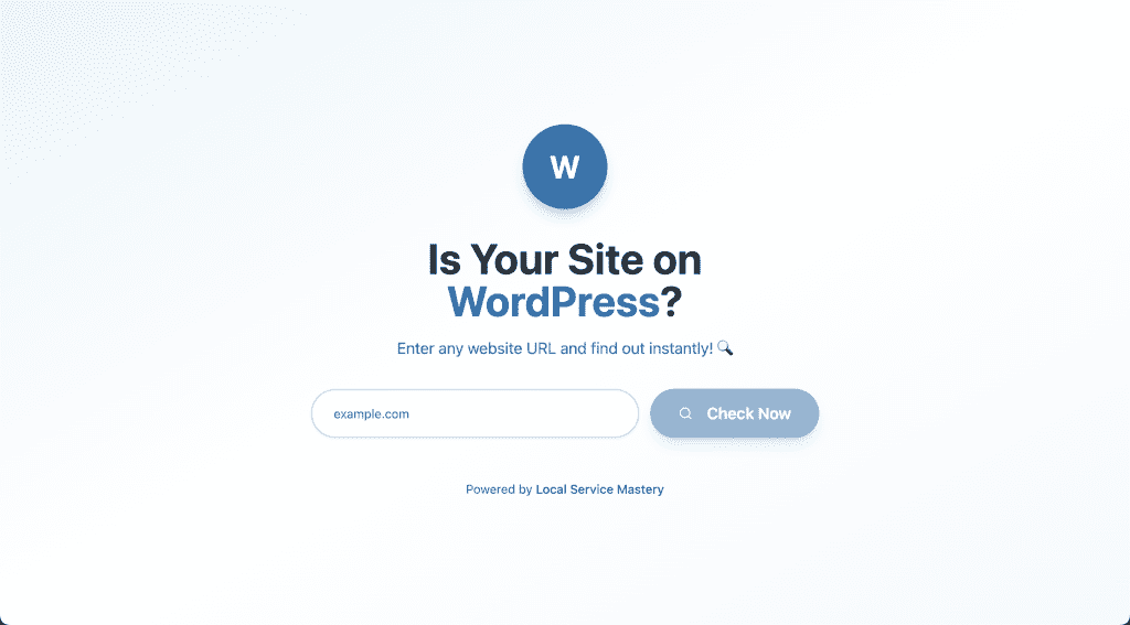 Is My Website On WordPress? Free WordPress Checker Tool
