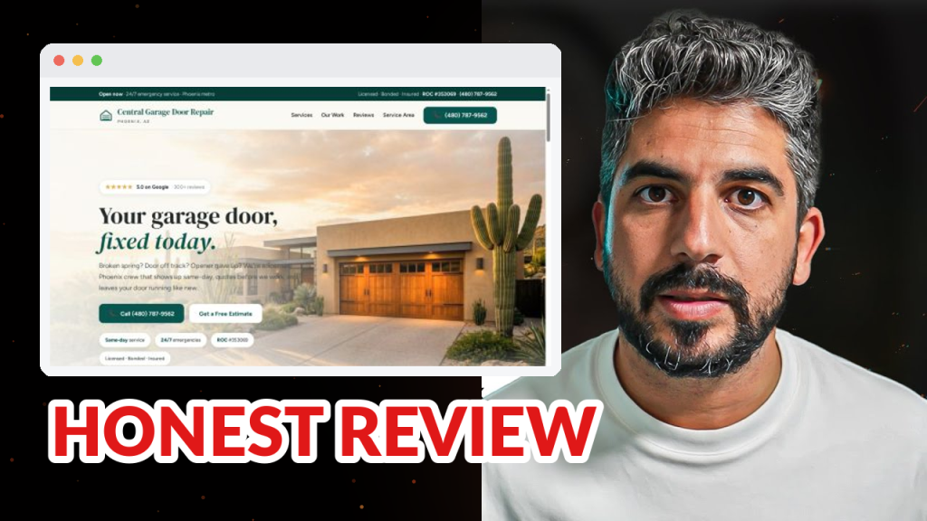 Central Garage Door Repair review - Glendale, AZ Garage Door Company marketing breakdown