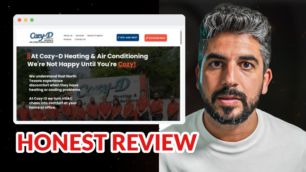 Cozy - D Heating & A/C review: 4.9 stars from 512 customers — and a Dallas HVAC company the map pack never shows