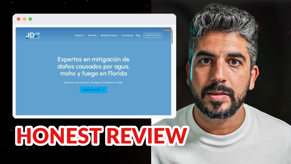 JD Restorations review: 4.7 stars across 208 reviews — and the map pack shows them at just 4% of their own service area. (Miami, FL marketing breakdown)