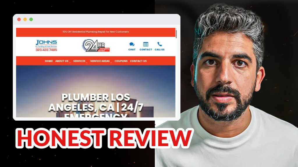John's Plumbing & Drain Services review: 471 customers rate them 4.9 — their own "call now" link goes nowhere