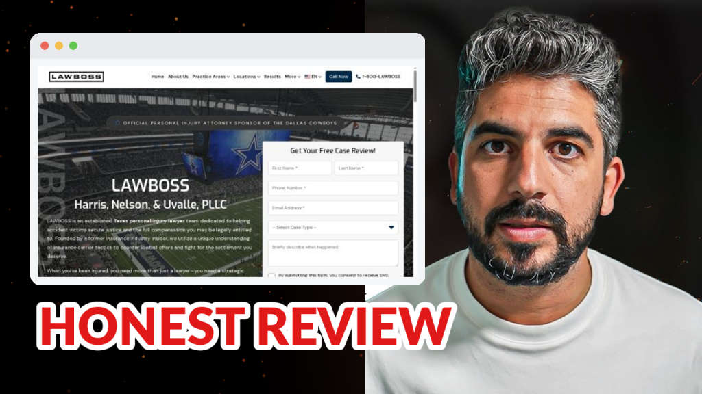 LAWBOSS - Uvalle Law Firm review - Dallas, TX Personal Injury Law Firm marketing breakdown