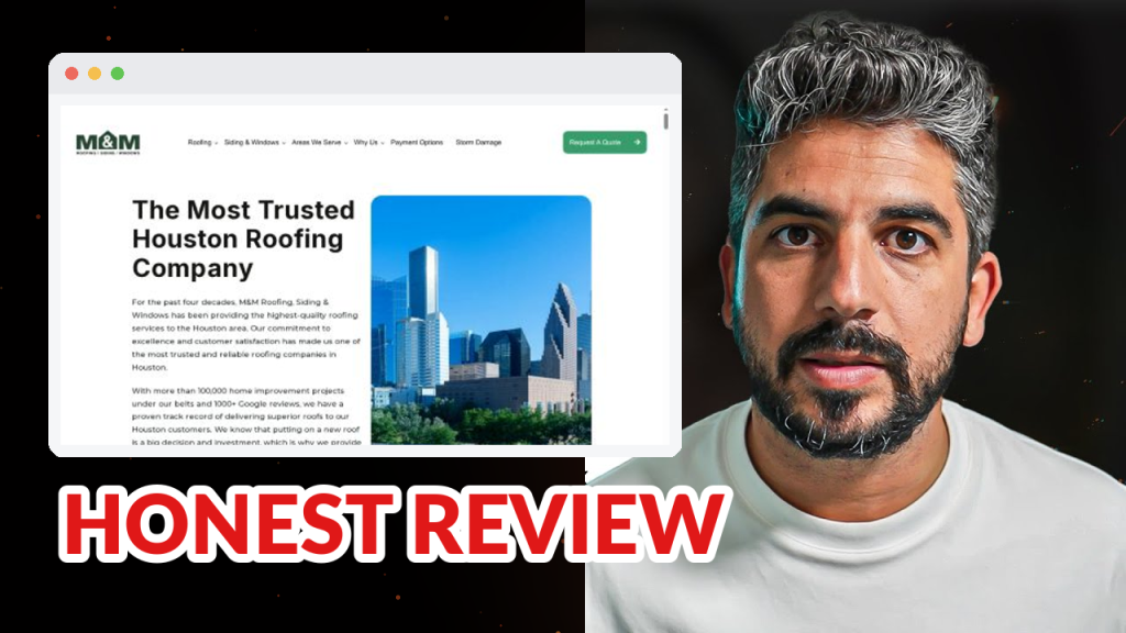 M&M Roofing, Siding & Windows review: 1,378 customers rate them 4.9 — Houston's map pack shows them to nobody