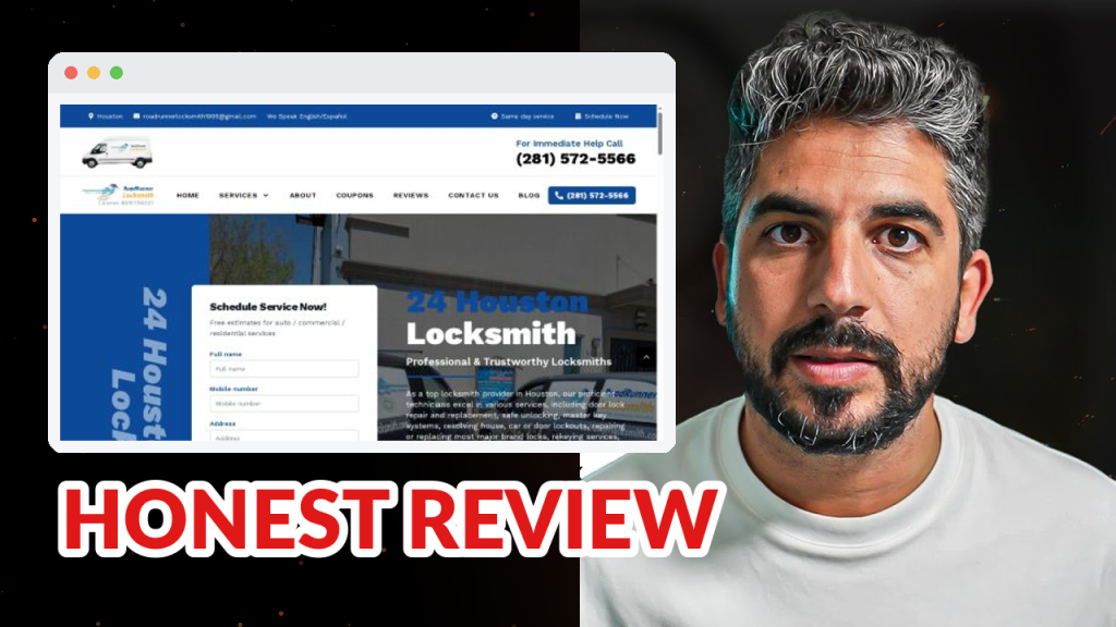 RoadRunner Locksmith review: 4.8 stars across 989 reviews — and the map pack shows them at just 4% of their own city. (Houston, TX marketing breakdown)