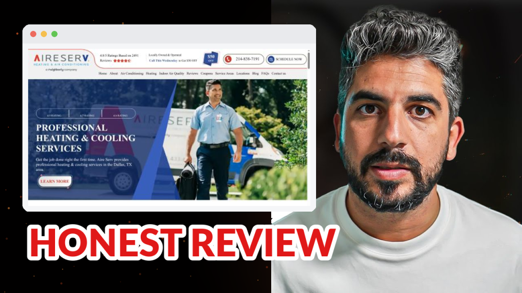 Aire Serv of Dallas review - Dallas, TX HVAC Company marketing breakdown