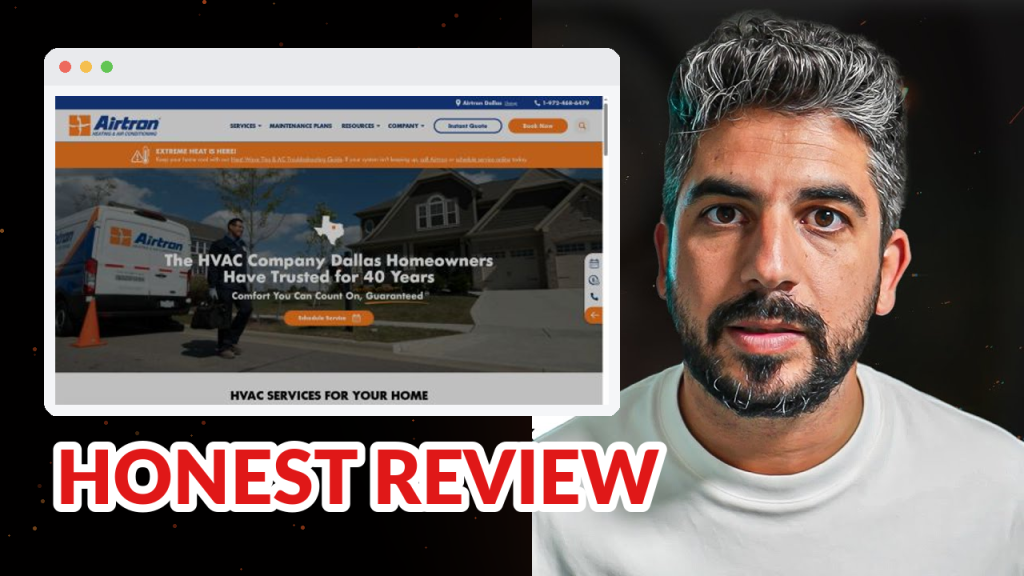 Airtron Heating & Air Conditioning review - Dallas, TX HVAC Company marketing breakdown