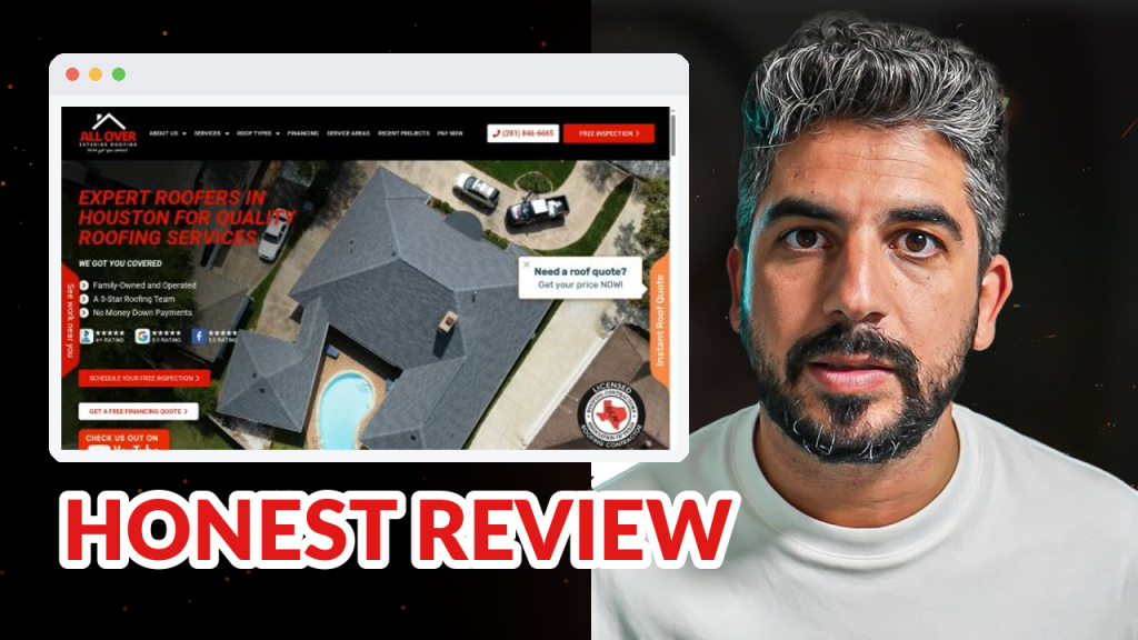 All Over Exterior Roofing Review: 270 Five-Star Reviews, Still Invisible on Google