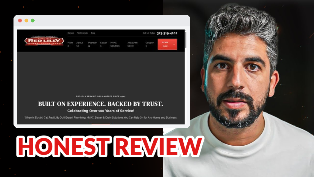 Red Lilly Plumbing Marketing Breakdown: 603 Reviews, 6 Website Gaps