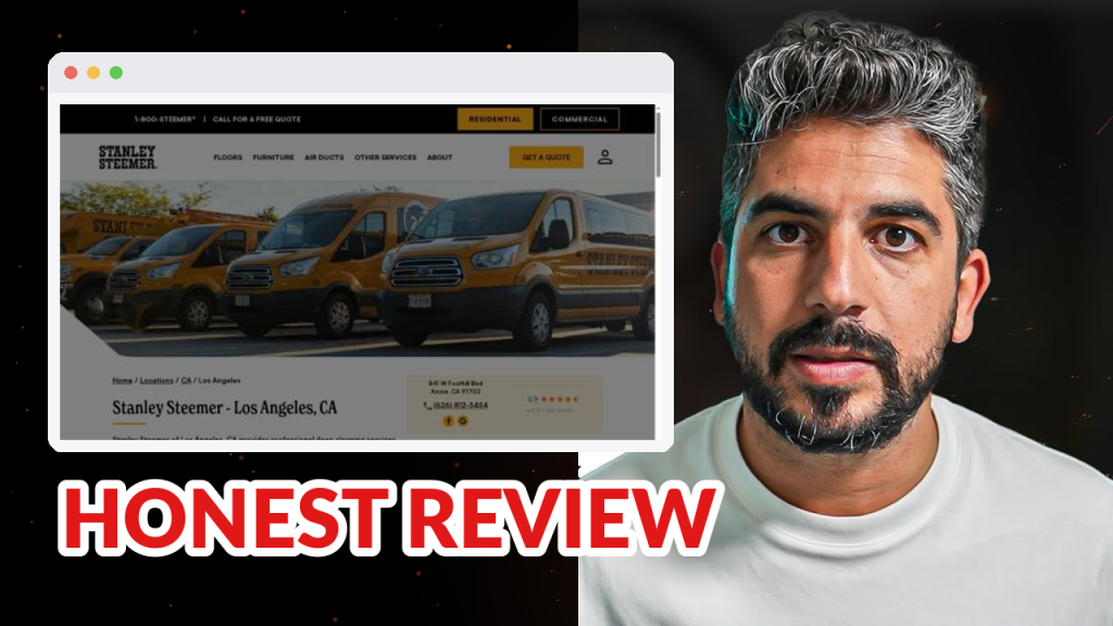 Stanley Steemer Review: 5 Basic Website Mistakes Undermining a 4.9-Star Reputation