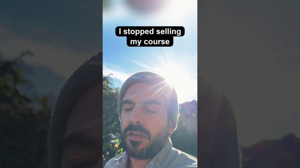 Why I Stopped Selling Courses (And What I Do Instead)